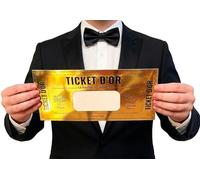 Cappstan UK 5 Carte Deluxe Surprise à Gratter en Or Idées Cadeaux d'Été | Cadeaux de Graduation | Passe d'Embarquement pour les Fêtes (Grande Français - Lot de 5)