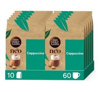 Cappuccino 30 dosettes + 30 sachets lait, 5 boîtes x 6, boisson café lactée équilibrée, crémeuse et gourmande