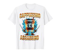 Cappuccino Assassin Funny Coffee Ninja T-Shirt