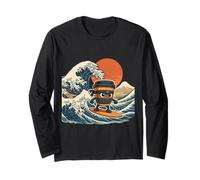 Cappuccino Assassino Italian Brainrot Meme Japanese Wave Art Manche Longue