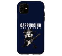 Cappuccino Assassino Jouant de la Guitare Italienne Brainrot Meme Coque pour iPhone 11