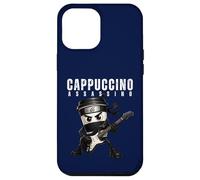 Cappuccino Assassino Jouant de la Guitare Italienne Brainrot Meme Coque pour iPhone 12 Pro Max