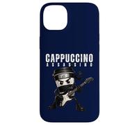 Cappuccino Assassino Jouant de la Guitare Italienne Brainrot Meme Coque pour iPhone 14 Plus