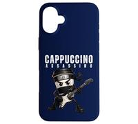 Cappuccino Assassino Jouant de la Guitare Italienne Brainrot Meme Coque pour iPhone 16 Plus