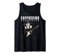 Cappuccino Assassino Jouant de la Guitare Italienne Brainrot Meme Débardeur