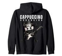 Cappuccino Assassino Jouant de la Guitare Italienne Brainrot Meme Sweat à Capuche
