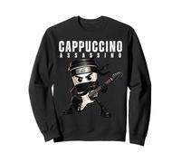 Cappuccino Assassino Jouant de la Guitare Italienne Brainrot Meme Sweatshirt