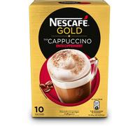 Cappuccino décaféiné soluble en sticks 40 portions (4x10) boisson café crémeuse sans caféine