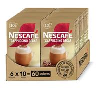 Cappuccino décaféiné soluble en sticks 60 portions (6x10) boisson crémeuse sans caféine