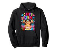 Cappy Birthday to Me Funny Capybara Pun Happy B-Day Sweat à Capuche