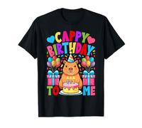 Cappy Birthday to Me Funny Capybara Pun Happy B-Day T-Shirt