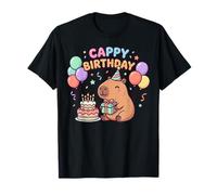 CappyBirthday Happy Capybara Jolie fête d'anniversaire T-Shirt