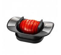 GEFU Coupe-tomate et coupe-mozzarella Caprese Acier inoxydable Noir 20 x 12 cm