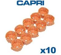 Capri CAP036819 Lot de 10 Boîtes encastrement cloison sèche 1 poste