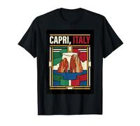 Capri Italie Drapeau Voyage Graphique T-Shirt