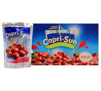 Capri-Sun Capri Sun Lot de 3 packs de 10 x 0,2 l Parfum cerise ensoleillée Idéal pour les déplacements Rafraîchissement à 100 % grâce au goût fruité de cerise