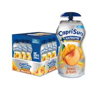Capri-Sun Boisson aux Électrolytes, Saveur Mangue et Pêche, Faible en Calories, 15 x 330 ml