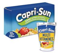CAPRI-SUN - Boisson Fruitée Multivitaminée Pleine de Vitalité, Format Pratique 10x20cL - vendu par unité