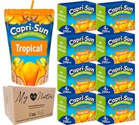 Capri-Sun Lot de 32 crasses de fruits tropicaux sans sucre ajouté 8 x 4 x 200 ml