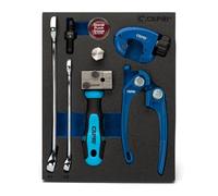 Capri Tools 3/16" Kit d'outils double évasement pour lignes de frein 3/16" SAE (4,75 mm) avec clés, coupe-tube et cintreuse de tube