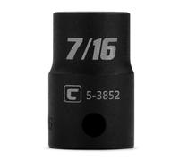 Capri Tools Douille à choc peu profonde 7/16", entraînement 3/8", 12 points, SAE