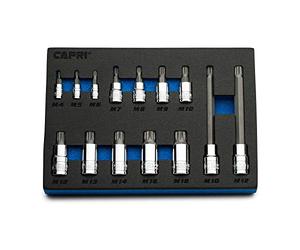 Capri Tools XZN Lot de 10 douilles carrées à triple embout (XZN Bit Set/Master)