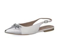 CAPRICE 9-29401-46 Ballerines pour Femme Blanc/argenté Taille 36 EU