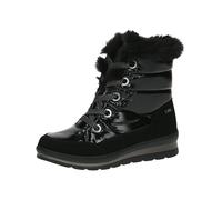 CAPRICE Bottes d’hiver femme sans talon véganes déperlantes, Noir (Black Comb), 38 EU