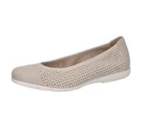 Caprice Ballerine pour Femme 9-22151-42, Daim Blanc cassé, 39 EU