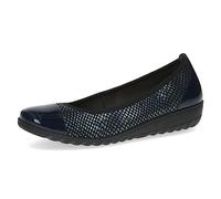 Caprice Ballerines Airmotion élégantes pour Femme en Cuir Largeur G, Nappa Bleu Marine., 40 EU
