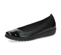 Caprice Ballerines compensées en Cuir pour Femme, Noir/Comb, 36 EU