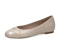 CAPRICE Ballerines Femme à Talon, Beige (Cream/Gold), 37 EU