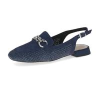 CAPRICE Ballerines Femme à Talon, Bleu (Ocean Comb), 37 EU