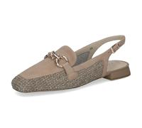 CAPRICE Ballerines Femme à Talon, Marron (Bark Comb), 40 EU