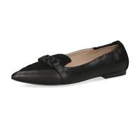 CAPRICE Ballerines Femme en Cuir à Bout Pointu, Noir (Black Comb), 36 EU