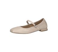 CAPRICE Ballerines Femme en Cuir, Beige (Ecru Perl.Deer), 36 EU