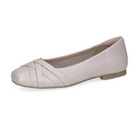 CAPRICE Ballerines Femme en Cuir, Blanc (Pearl Perl DEE), 40 EU