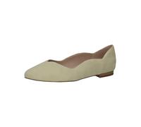 CAPRICE Ballerines Femme en Cuir Élégantes, Beige (Apple Suede), 37 EU