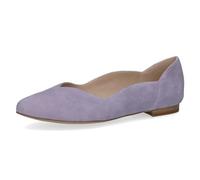 CAPRICE Ballerines Femme en Cuir Élégantes, Lilas (Lavender Suede), 37 EU