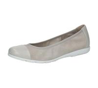 Caprice Ballerines Femme en Cuir, Gris (LT.Grey Comb), 38 EU