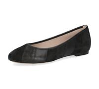 CAPRICE Ballerines Femme en Cuir, Noir (Black Metallic), 38 EU