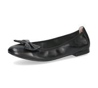 CAPRICE Ballerines Femme en Cuir, Noir (Black Nappa), 41 EU