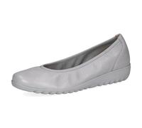 Caprice Ballerines Femme en Cuir Plateforme, Bleu (Lt.Blu.per.Dee), 40 EU