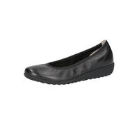Caprice Ballerines femme en cuir à plateforme, noir (Black Deer), 37 EU