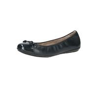CAPRICE Ballerines Femme en Cuir Verni, Bleu (Ocean Comb), 36 EU