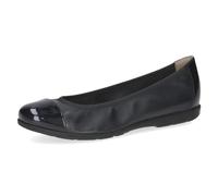 Caprice Ballerines Femme en Cuir Verni, Bleu (Ocean Comb), 36 EU