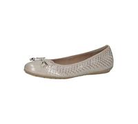 Caprice Ballerines Femme en Cuir Verni, Gris (Lt.Grey Comb), 38 EU