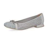 CAPRICE Ballerines Femme en Raphia Élégantes, Bleu (Lt.Blue Comb), 39 EU
