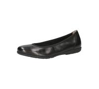 CAPRICE Ballerines Plates en Cuir pour Femme, Nappa Noir, 36 EU