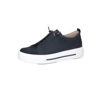 CAPRICE Baskets à Plateforme Femme en Cuir Coupe Basse, Bleu (Ocean Suede), 37 EU